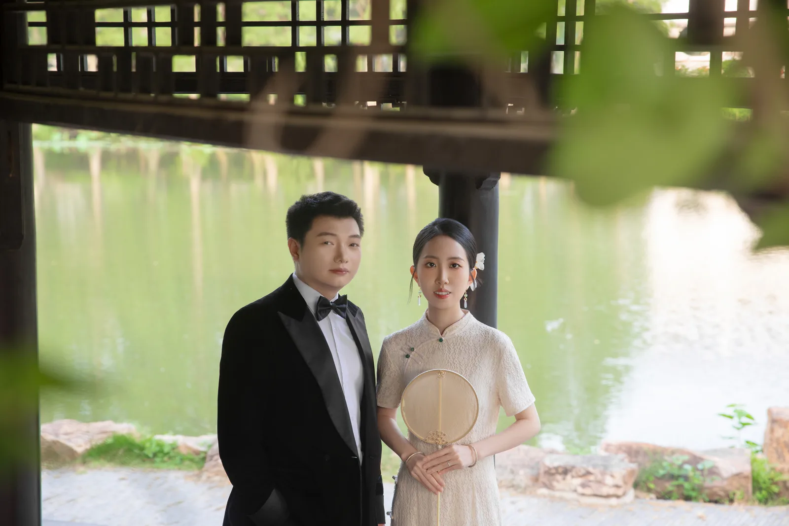 金勇男与汪琳婚纱照一