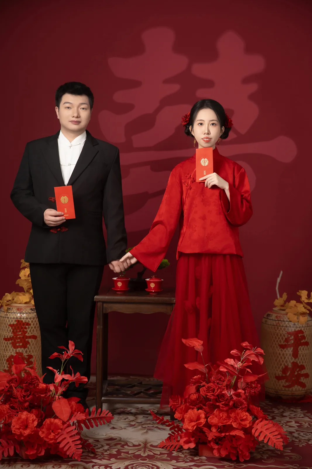金勇男与汪琳婚纱照三